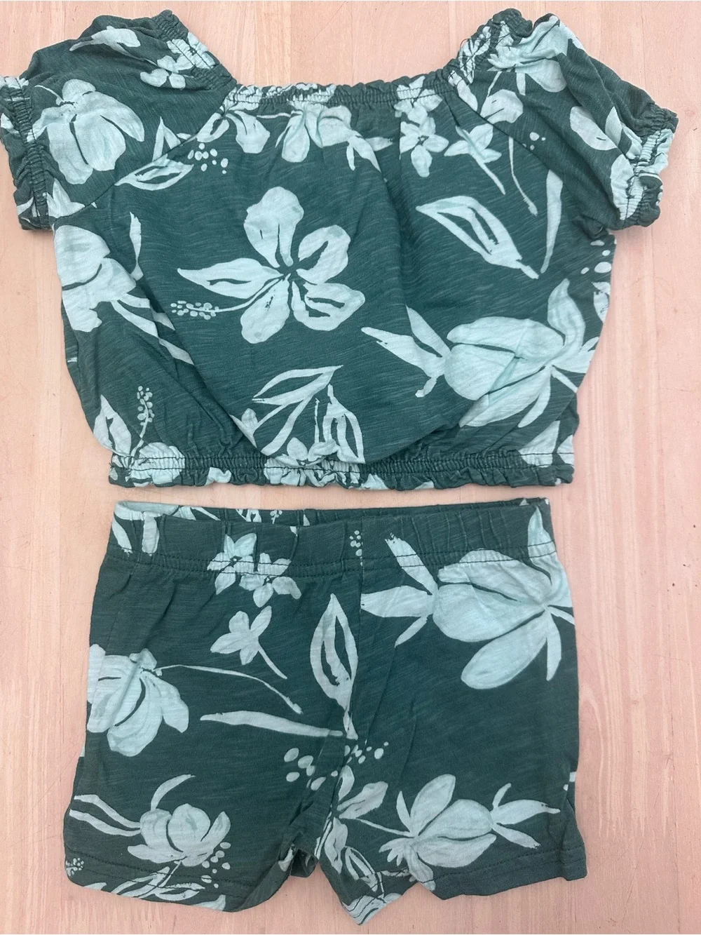 Carter’s Tropical Print 2-Piece Shirt & Shorts Set